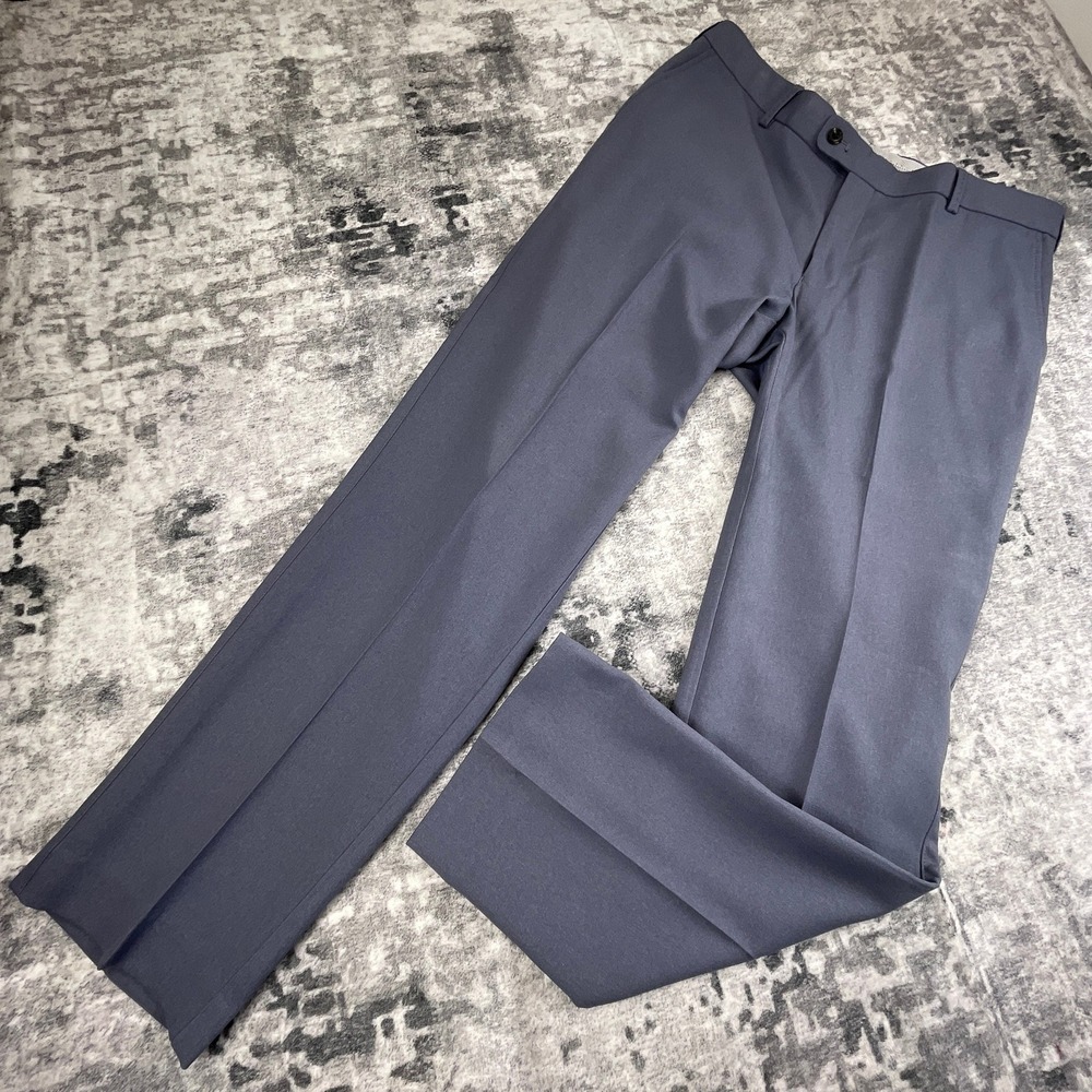 Peter Millar Mens 34x30 Pants Grey Crown Poly Sport‎ Solid Luxury Sportswear